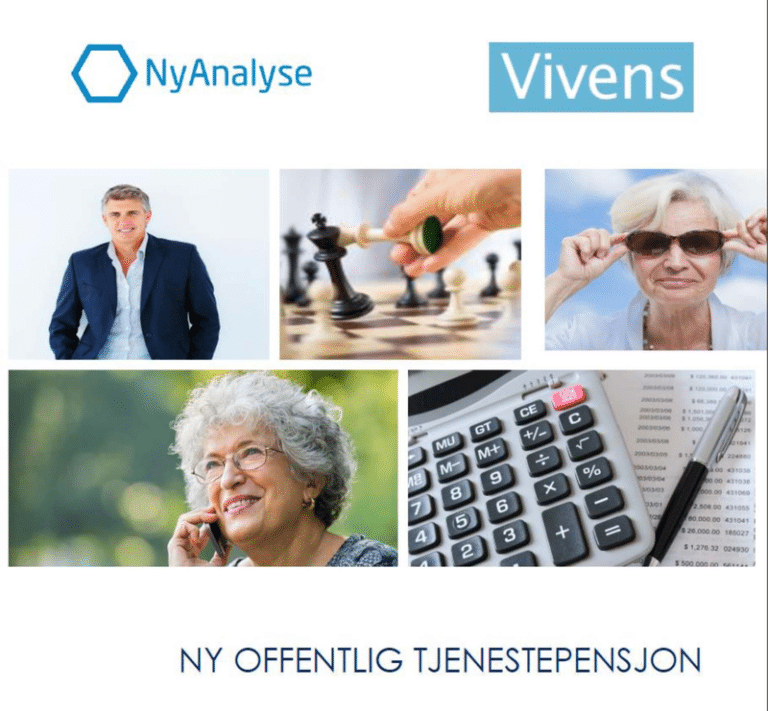 Vivens og NyAnalyse har levert en ny rapport om ny offentlig tjenestepensjon på oppdrag fra Senter for seniorpolitikk