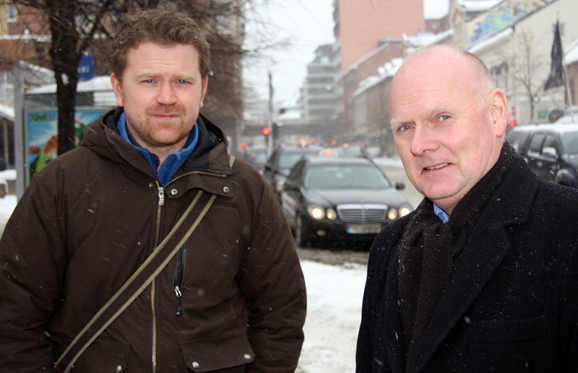 Kjetil Sæter (35) og Einar Haakaas (55). (Foto TH)