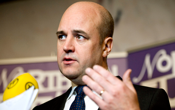 Sveriges statsminister Fredrik Reinfeldt. (Foto Scanpix)
